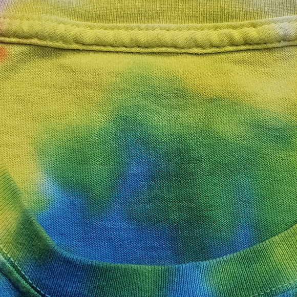 Grateful Dead Head 2018 Tie Dye T-Shirt Men 3XL Thinking Skull Skeleton Roses - Picture 5 of 6